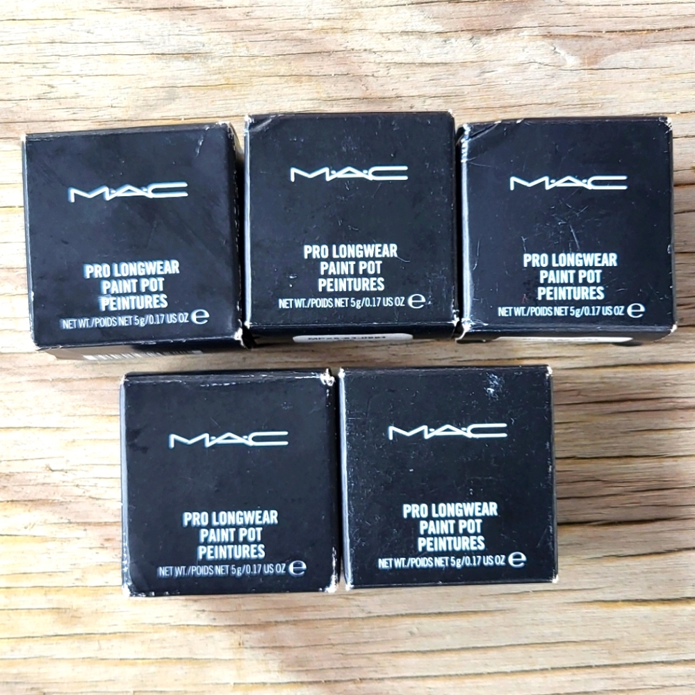 MAC Cosmetics Pro Longwear Paint Pot Set - Black Brand New